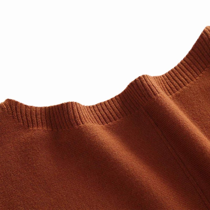 Ckikiou Womens Lightweight Oversized Boat Neck Sweaters Tops Dolman Batwing Sleeve Ribbed Knitted Pullovers - Image 2